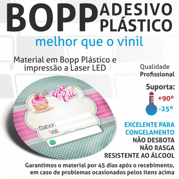 Etiquetas Doces, Salgados ou Bolo no Pote